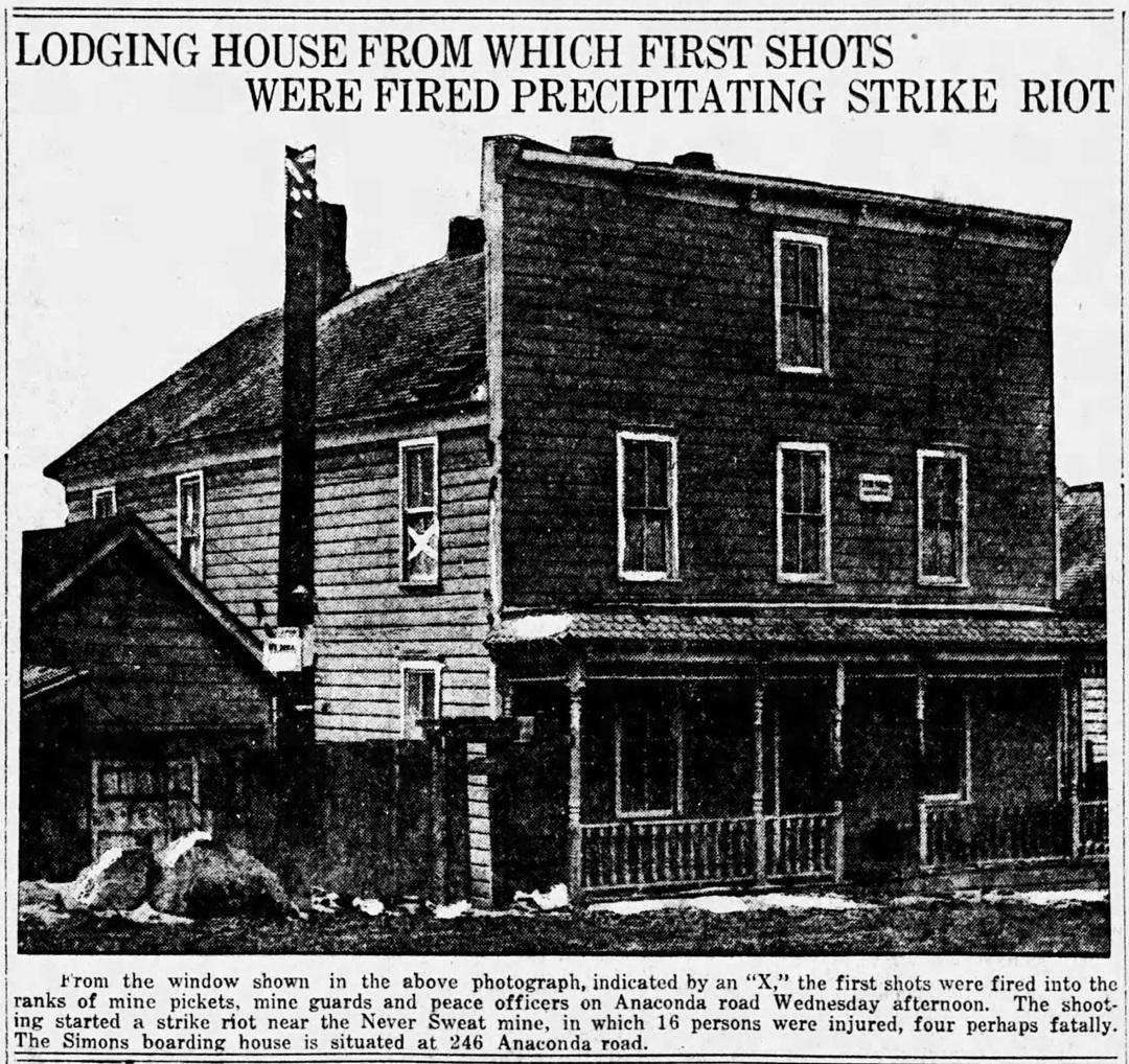 White X Marking Window in Boarding House on Anaconda Road