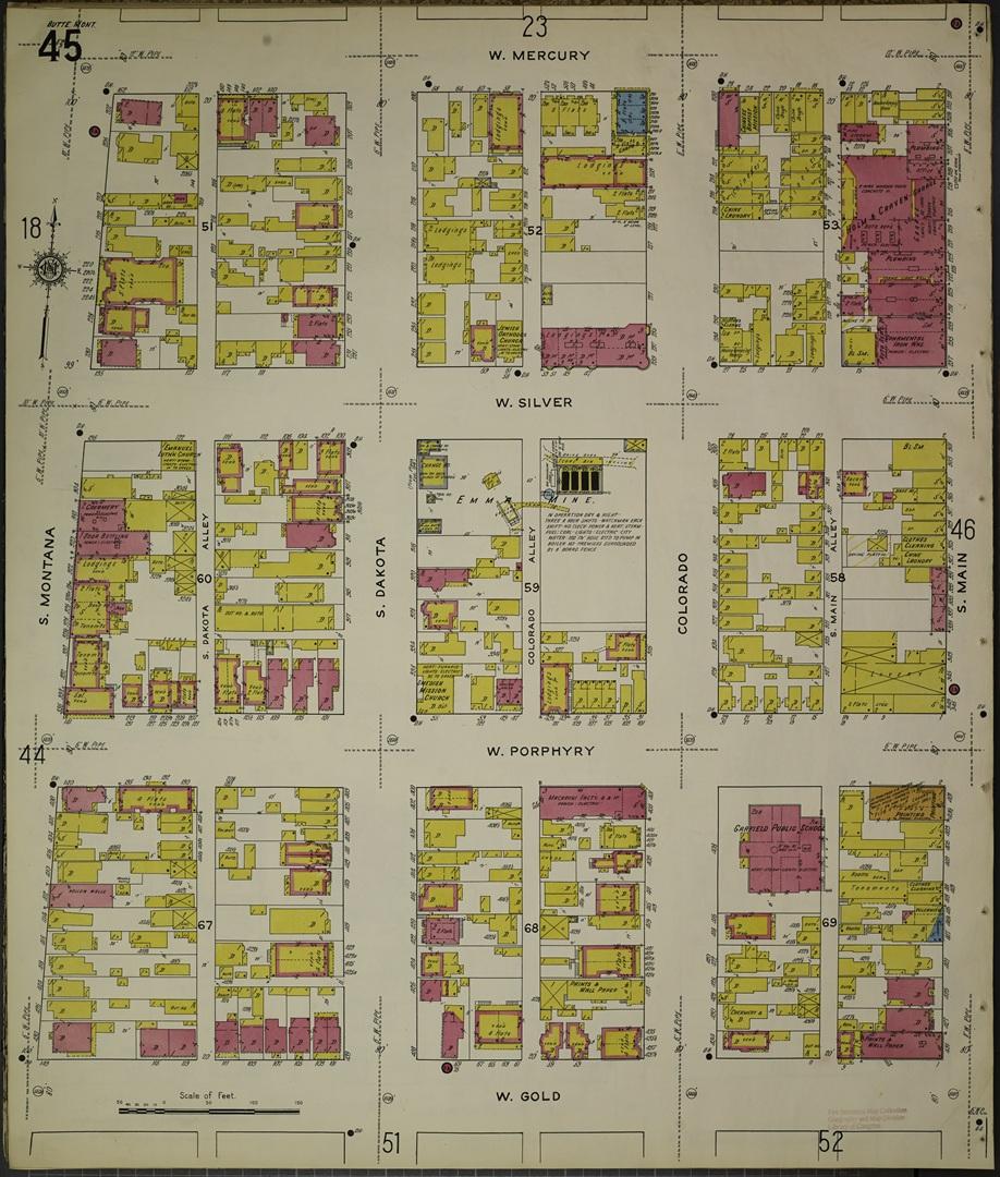 Emma Neighborhood, 1916 Sanborn Map